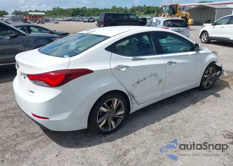2014 Hyundai Elantra Limited from USA, damaged, VIN 5NPDH4AEXEH462605